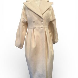 Commense Cream Double-Breasted Coat